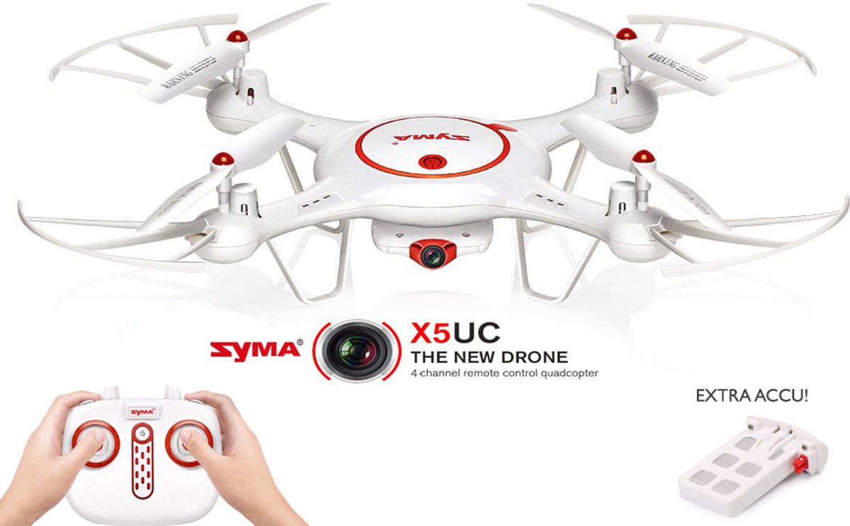 Origineel Syma X5UC HD CAMERA DRONE - QUADCOPTER | Met Extra ACCU Pack